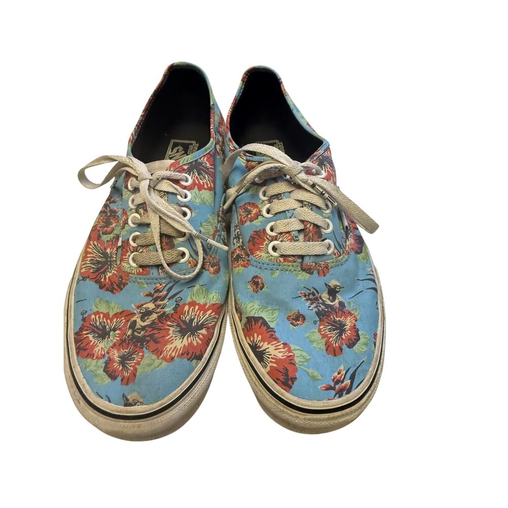 VANS X STAR WARS AUTHENTIC YODA ALOHA FLORAL SNEAKERS MEN 10 WOMENS 11.5 LIMITED